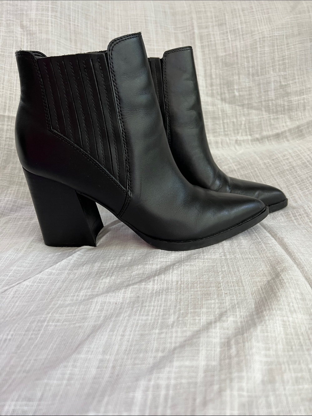 Marc Fisher Women’s Black Heeled Chelsea Boot